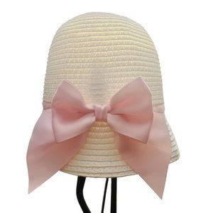 Janie and Jack Straw Cloche Hat Size 0-6 months